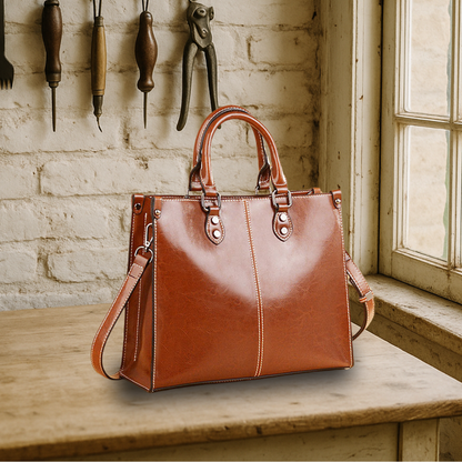 LUMA LOVE | Classically elegant tote made of genuine leather