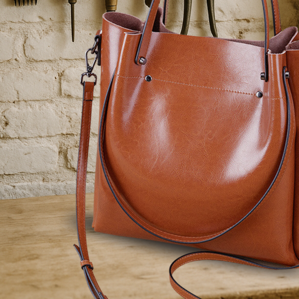 LUMA LOVE | Elegant two-way bag made from genuine leather