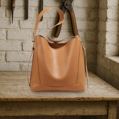 LUMA LOVE | Soft Slouchy Leather Shoulder Bag