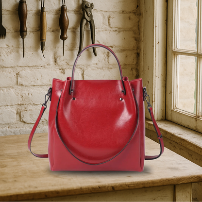LUMA LOVE | Elegant two-way bag made from genuine leather